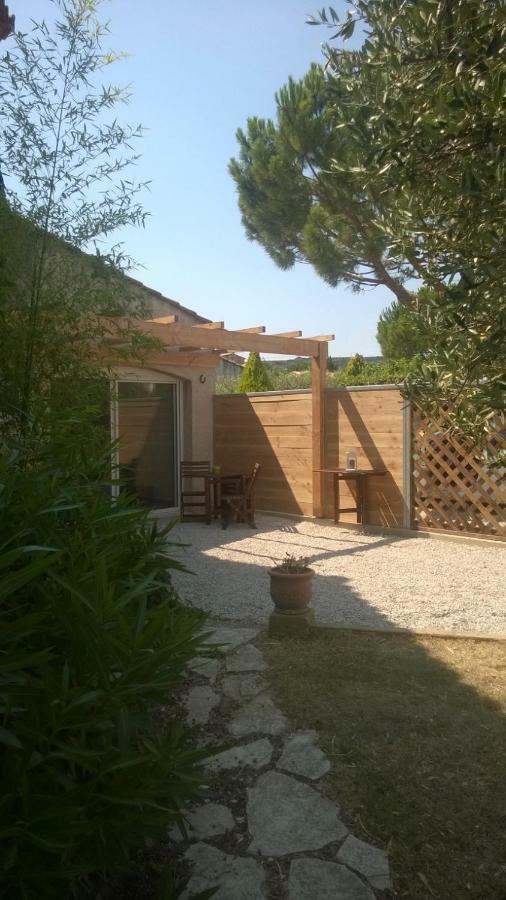 Studio Independant Avec Parking Ferme Et Securise Lédenon Exterior foto